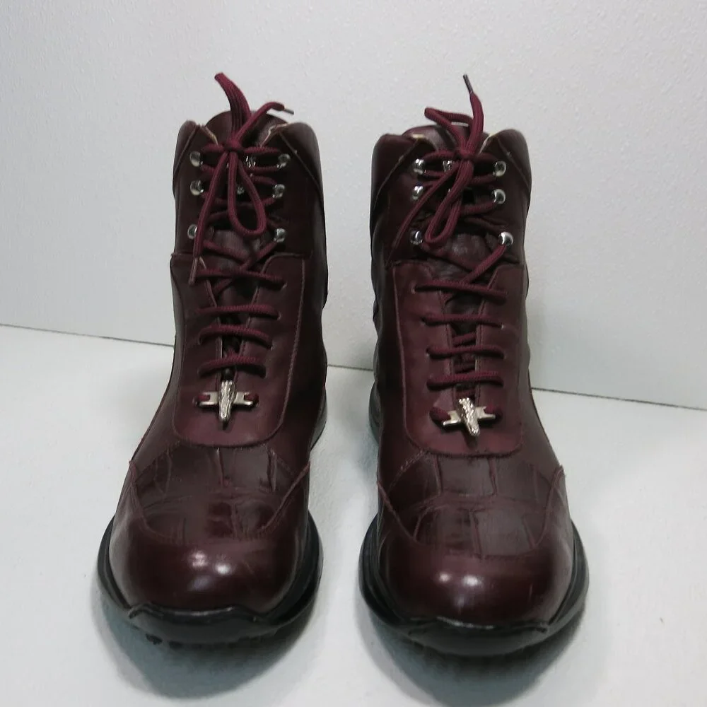 Mauri Crocodile Leather Casual Dress Comfort Boots Men's Footwear Shoes 11.5 M